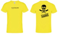 T-shirt "Crime" Jaune